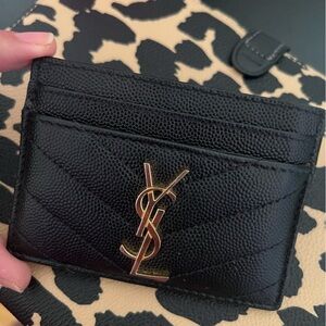 YSL Black Card Holder